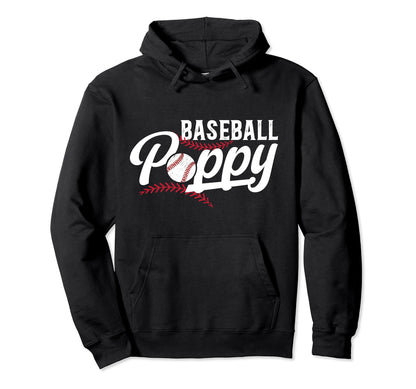 Baseball Poppy Baseball Player Poppy Hoodie - Trendy Graphic Men Women - T-Shirt, Sweatshirt, Hoodie