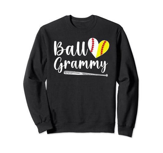 Ball Grammy Softball Baseball Sweatshirt - Fun Novelty Design for Adults - T-Shirt, Sweatshirt, Hoodie