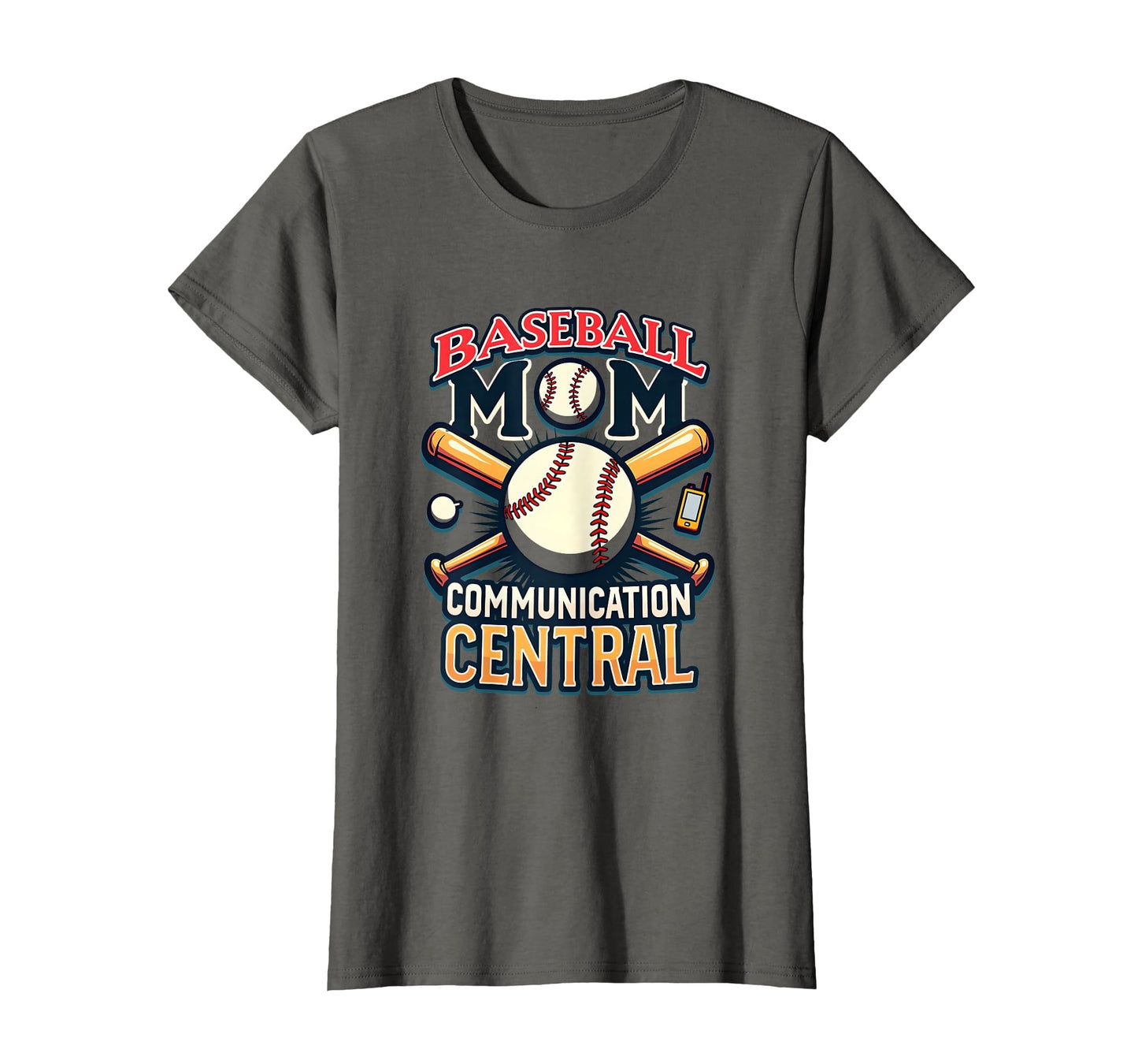 Baseball Mom Communication Central T-Shirt - Custom Art Print Men Women - T-Shirt, Sweatshirt, Hoodie