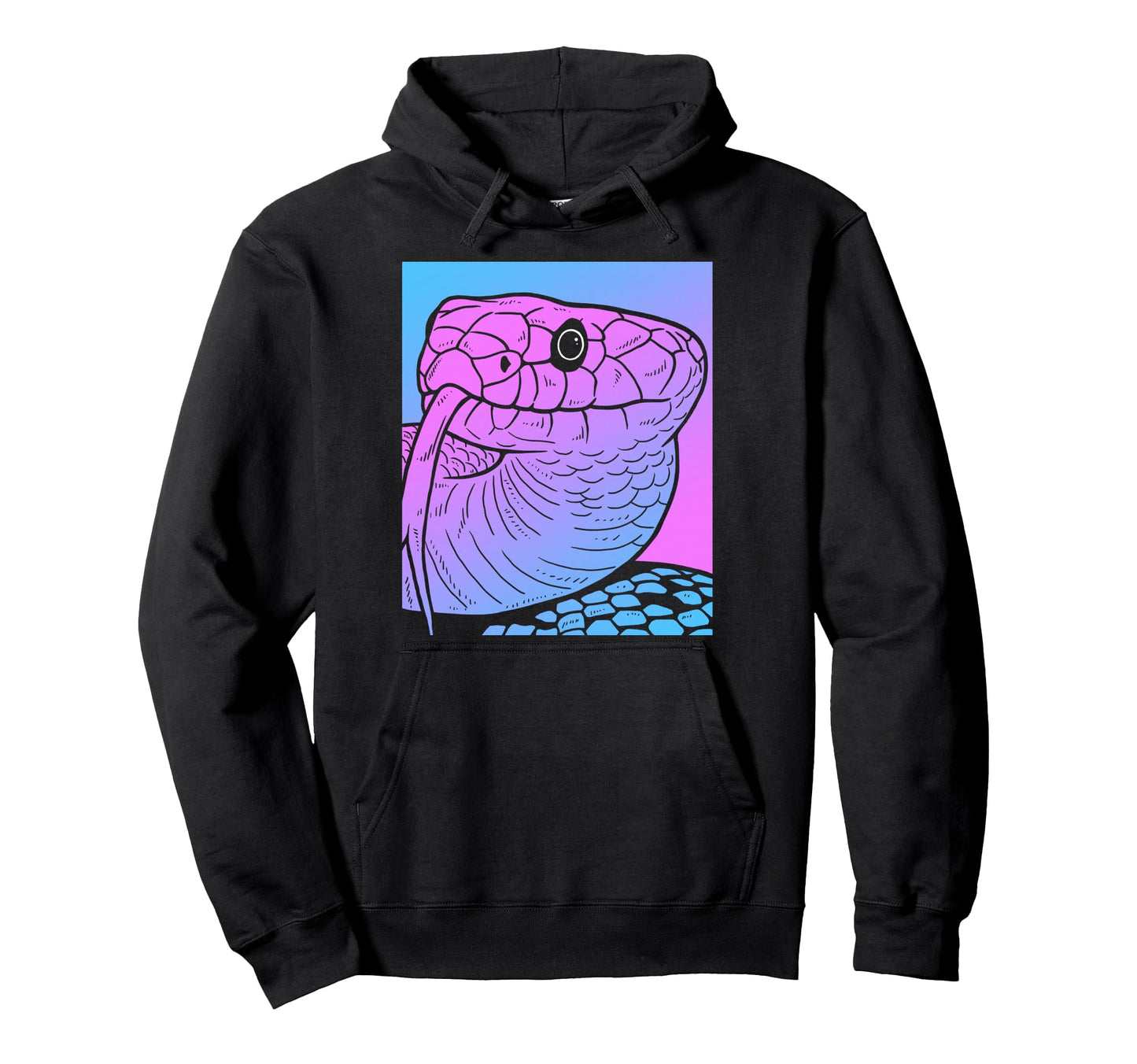 Vaporwave Snake Aesthetic Pastel Goth Hoodie - Trendy Graphic for Adults - T-Shirt, Sweatshirt, Hoodie