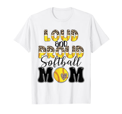 Softball Mom Player Team Mama Sports T-Shirt - Custom Art Print Men Women - T-Shirt, Sweatshirt, Hoodie