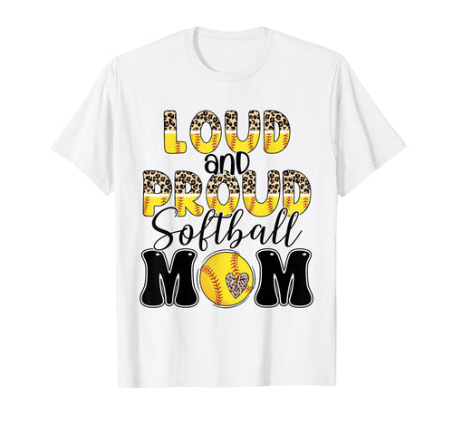 Softball Mom Player Team Mama Sports T-Shirt - Custom Art Print Men Women - T-Shirt, Sweatshirt, Hoodie