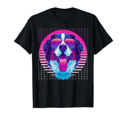 Bernese Mountain Dog Sunglasses T-Shirt - Custom Art Print Unisex - T-Shirt, Sweatshirt, Hoodie