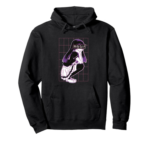 Vaporwave Anime Aesthetic Japanese Hoodie - Minimalist Print for Adults - T-Shirt, Sweatshirt, Hoodie