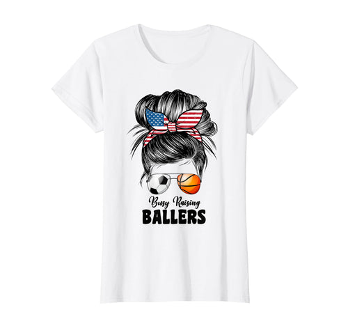 Busy Raising Ballers Soccer And T-Shirt - Aesthetic Graphic Men Women - T-Shirt, Sweatshirt, Hoodie