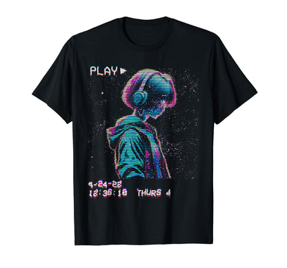 Synthwave Vaporwave Aesthetic Sad Anime T-Shirt - Novelty Apparel Men Women - T-Shirt, Sweatshirt, Hoodie
