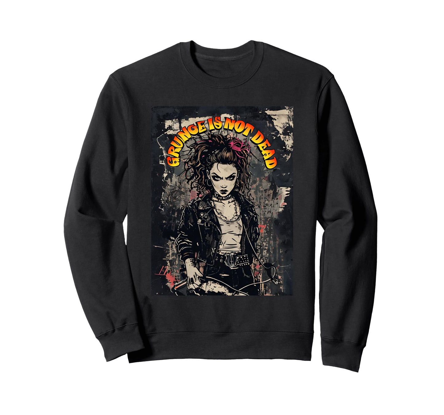 Punk Musik 90S Melancholie Geschenkidee Hoodie - Graphic Print for Adults - T-Shirt, Sweatshirt, Hoodie