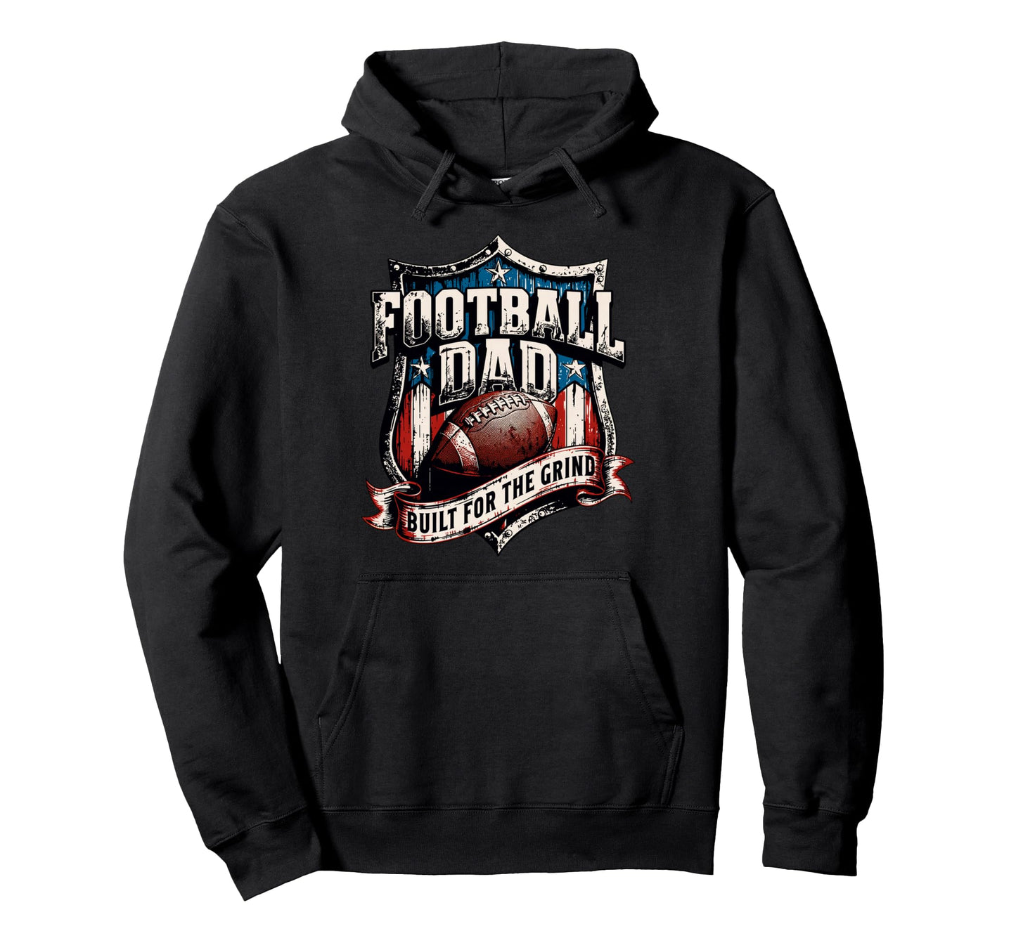 American Football Funny Proud Football Dad Hoodie - Trendy Graphic Unisex - T-Shirt, Sweatshirt, Hoodie