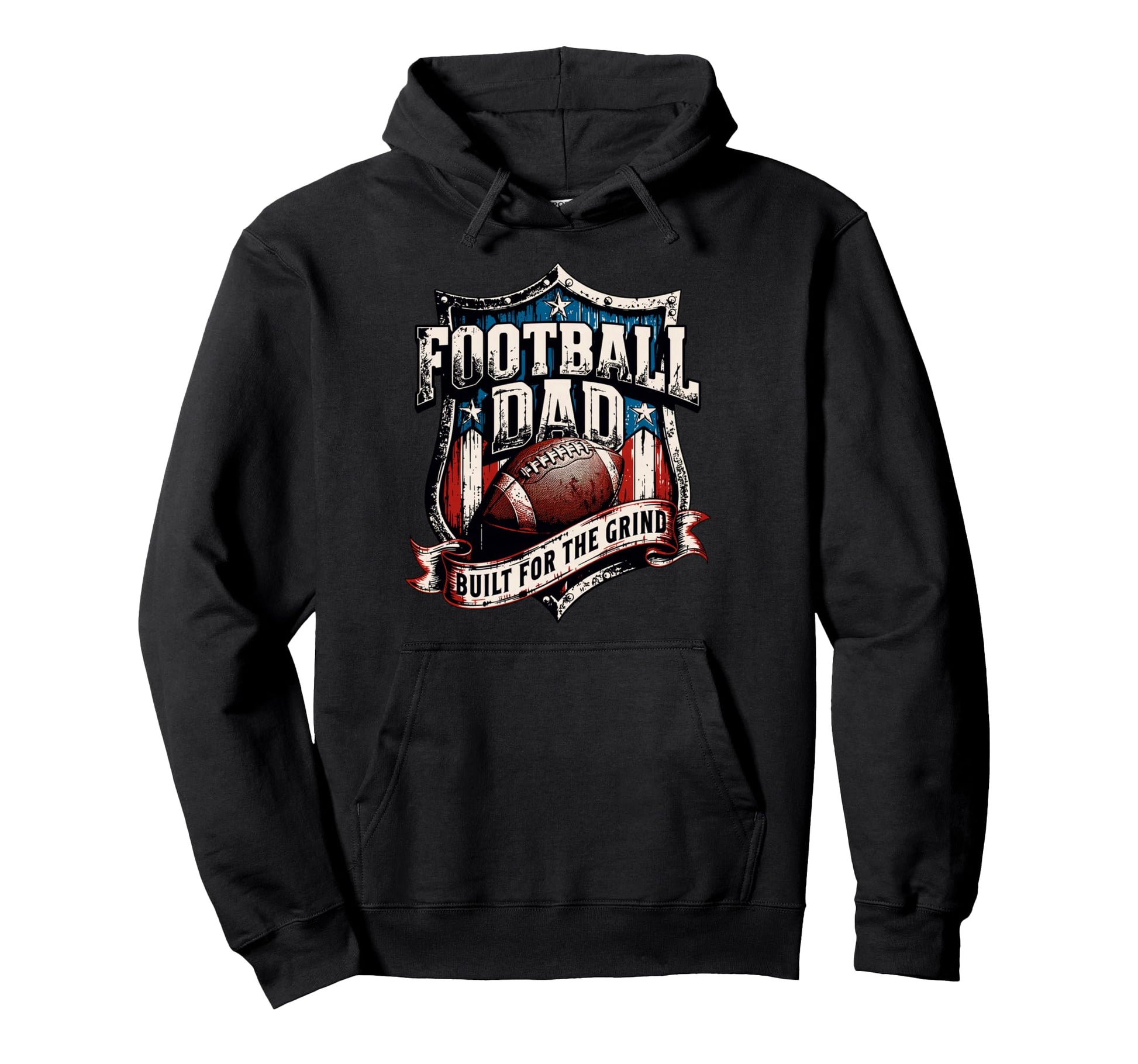 American Football Funny Proud Football Dad Hoodie - Trendy Graphic Unisex - T-Shirt, Sweatshirt, Hoodie