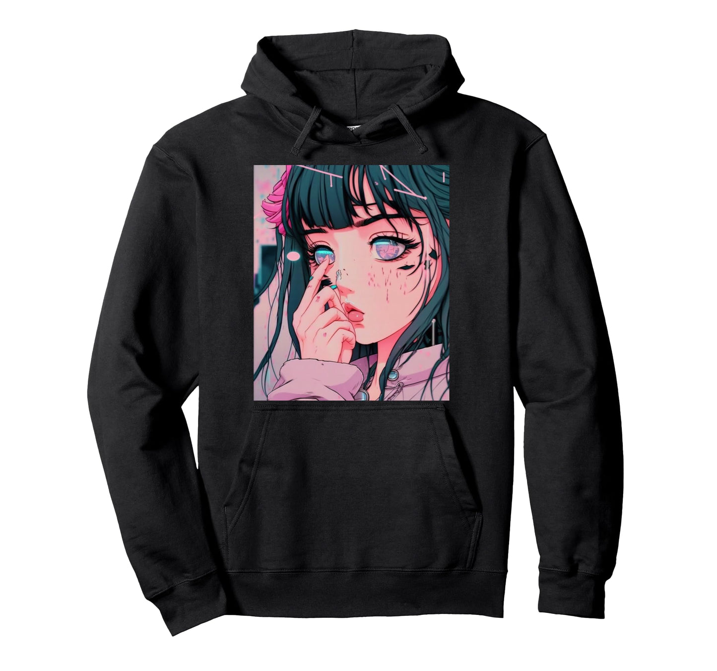 Anime Vaporwave Egirl Aesthetic Japanese Hoodie - Trendy Graphic Unisex - T-Shirt, Sweatshirt, Hoodie