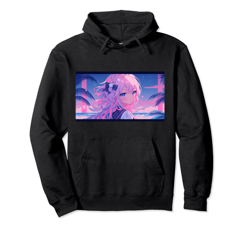90S Anime Aesthetic Lofi Vaporwave Hoodie - Aesthetic Graphic Men Women - T-Shirt, Sweatshirt, Hoodie