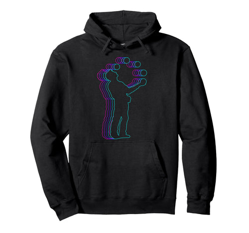 Juggling Juggler Circus Vaporwave Hoodie - Casual Everyday Wear Unisex - T-Shirt, Sweatshirt, Hoodie