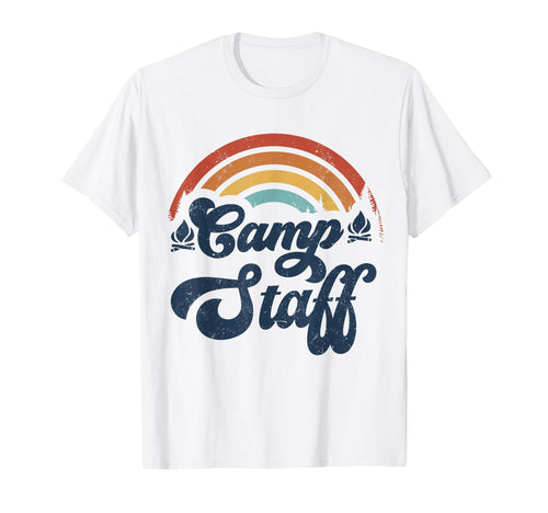 Summer Camp Counselor Staff Groovy T-Shirt - Minimalist Print Men Women - T-Shirt, Sweatshirt, Hoodie