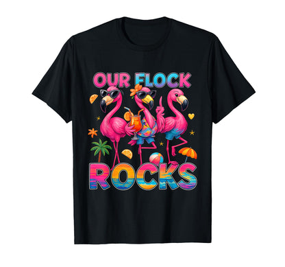 Summer Vacation Family Matching Our Flock T-Shirt - Graphic Print Unisex - T-Shirt, Sweatshirt, Hoodie