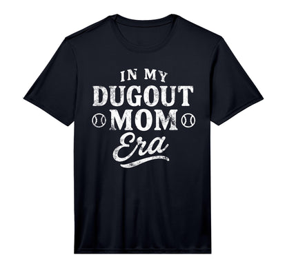 Mens Baseball Mom My Dugout Mom T-Shirt - Fun Novelty Design for Adults - T-Shirt, Sweatshirt, Hoodie