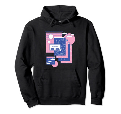 Vaporwave Aesthetic Grunge Kawaii E 90S Hoodie - Graphic Print Men Women - T-Shirt, Sweatshirt, Hoodie