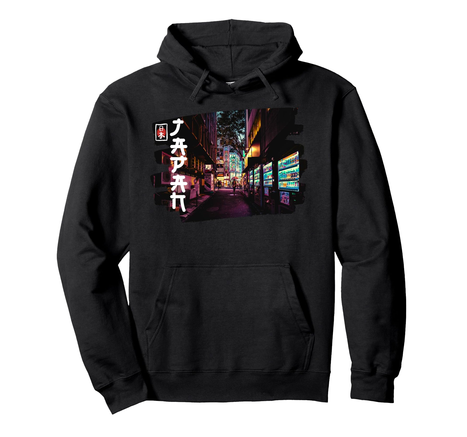 Aesthetic Tokyo Street Art Vaporwave Hoodie - Trendy Graphic for Adults - T-Shirt, Sweatshirt, Hoodie