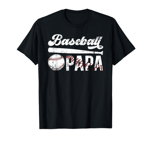 Baseball Papa Grandpa Papa Baseball T-Shirt - Minimalist Print Men Women - T-Shirt, Sweatshirt, Hoodie