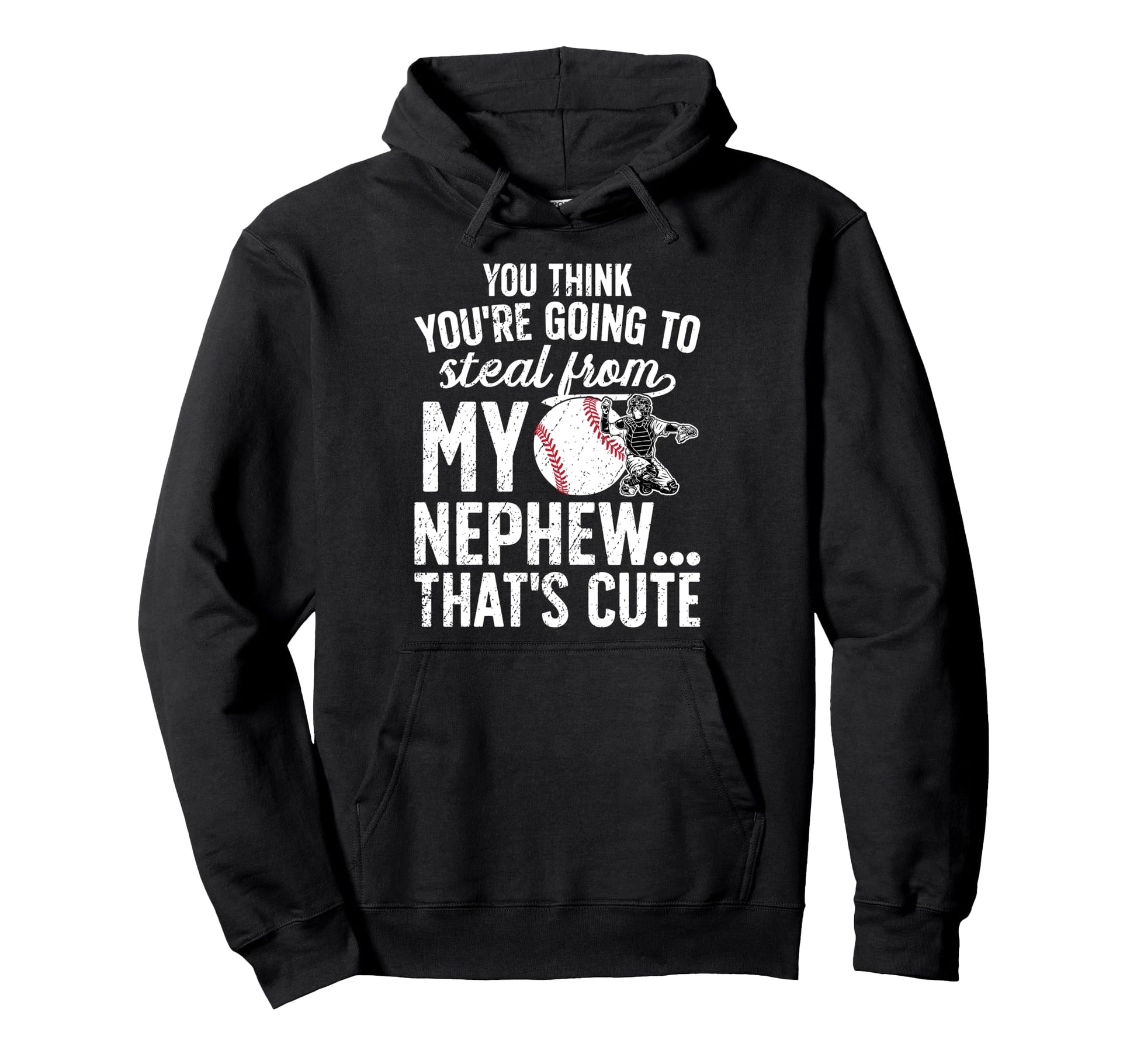 Baseball Catcher Aunt Funny Aunt Hoodie - Casual Everyday Wear Men Women - T-Shirt, Sweatshirt, Hoodie