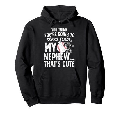Baseball Catcher Aunt Funny Aunt Hoodie - Casual Everyday Wear Men Women - T-Shirt, Sweatshirt, Hoodie