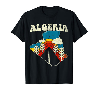 Algeria Algerian Country Rainbow T-Shirt - Aesthetic Graphic for Adults - T-Shirt, Sweatshirt, Hoodie