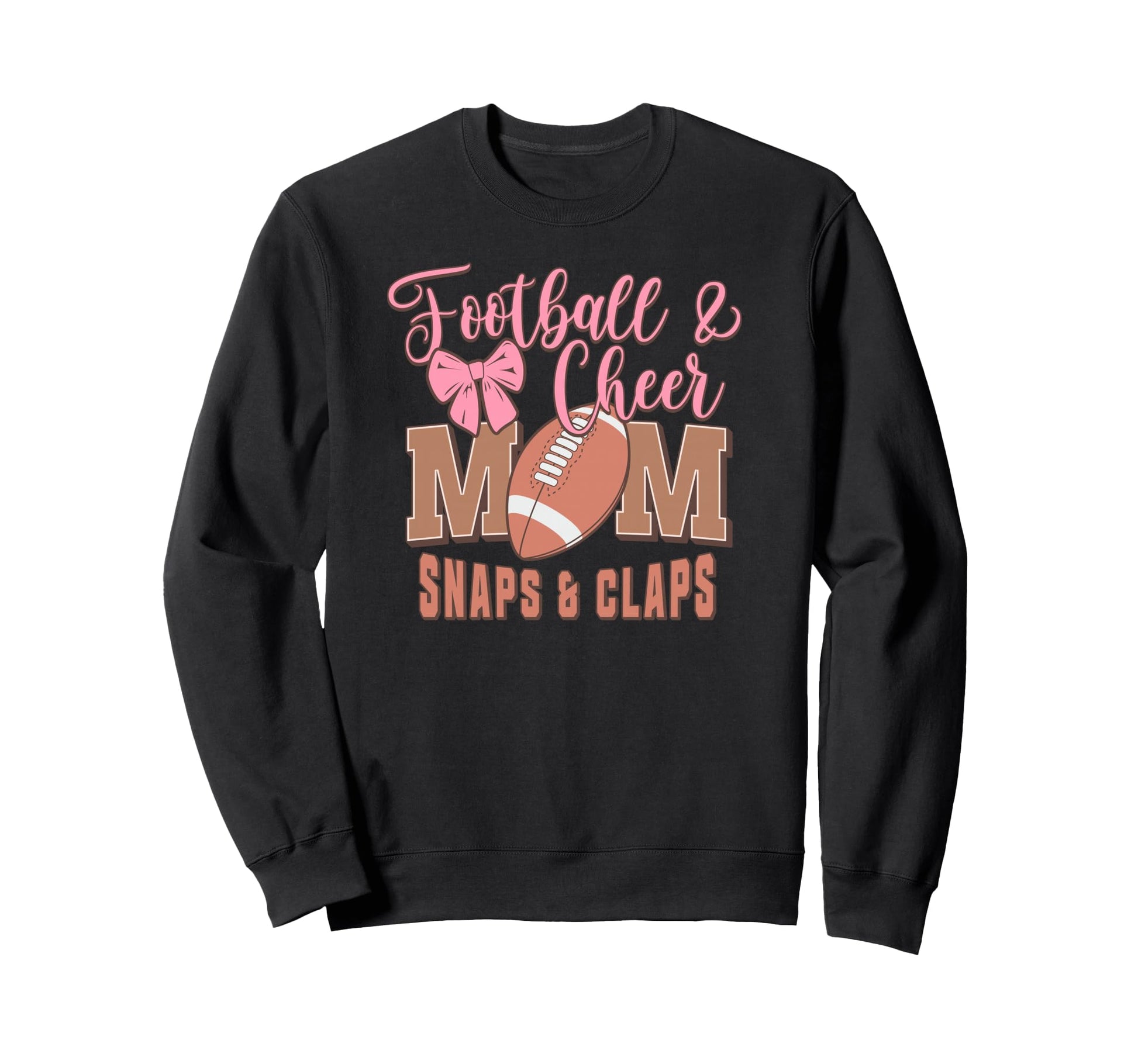 Football Mom Cheer Mom Snaps And Sweatshirt - Unique Graphic Men Women - T-Shirt, Sweatshirt, Hoodie