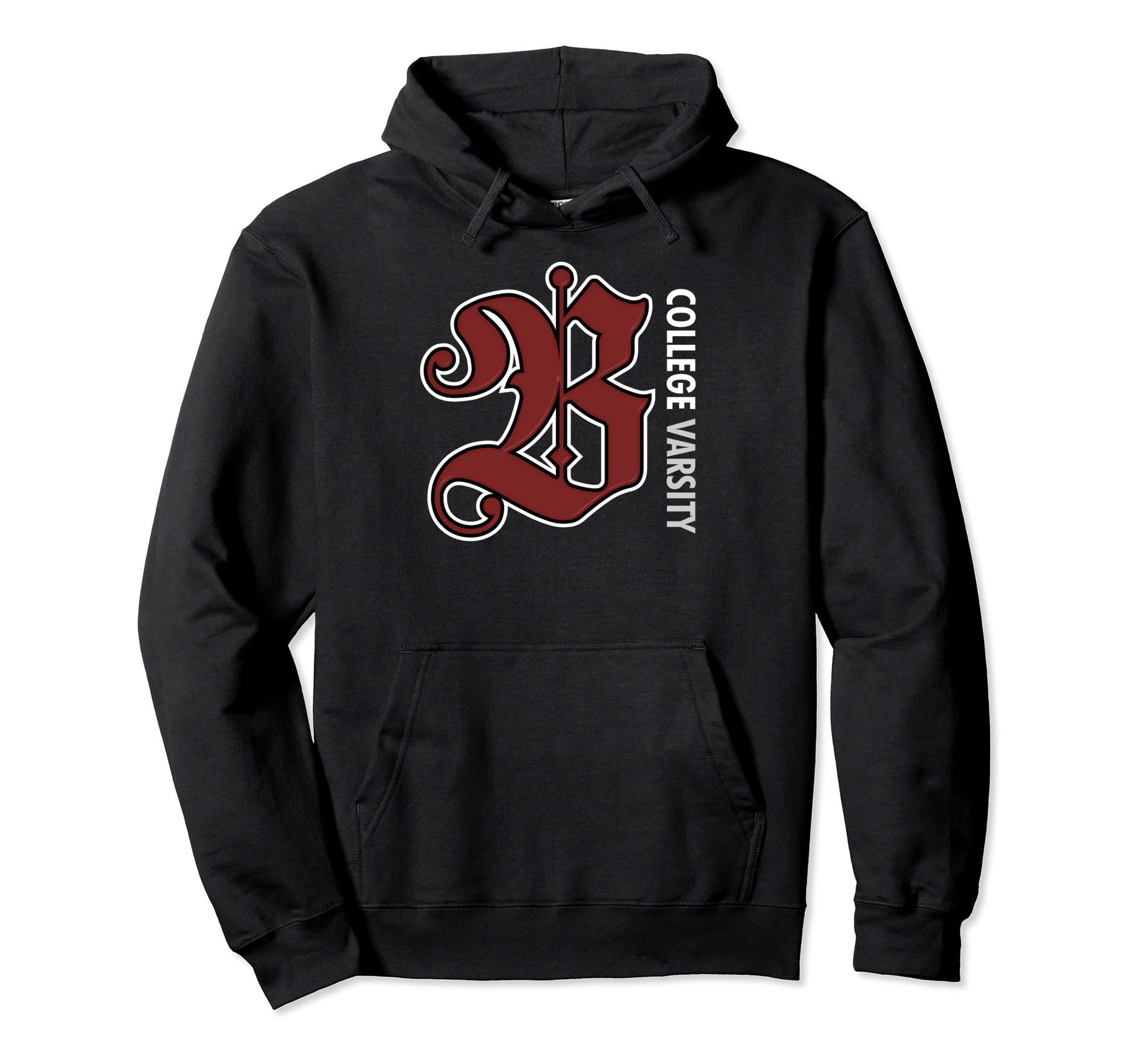 B Big Text College Varsity Hoodie - Fun Novelty Design Unisex - T-Shirt, Sweatshirt, Hoodie