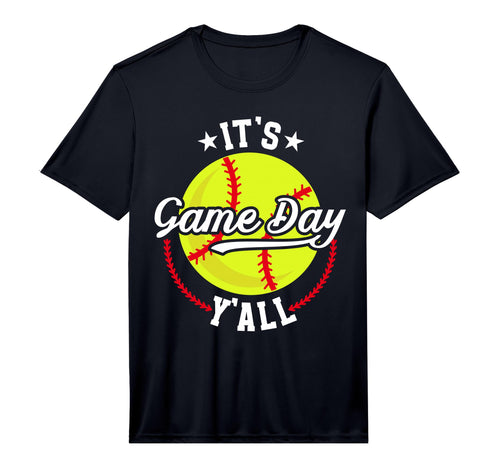 Its Game Day Yall Softball Game T-Shirt - Casual Everyday Wear for Adults - T-Shirt, Sweatshirt, Hoodie
