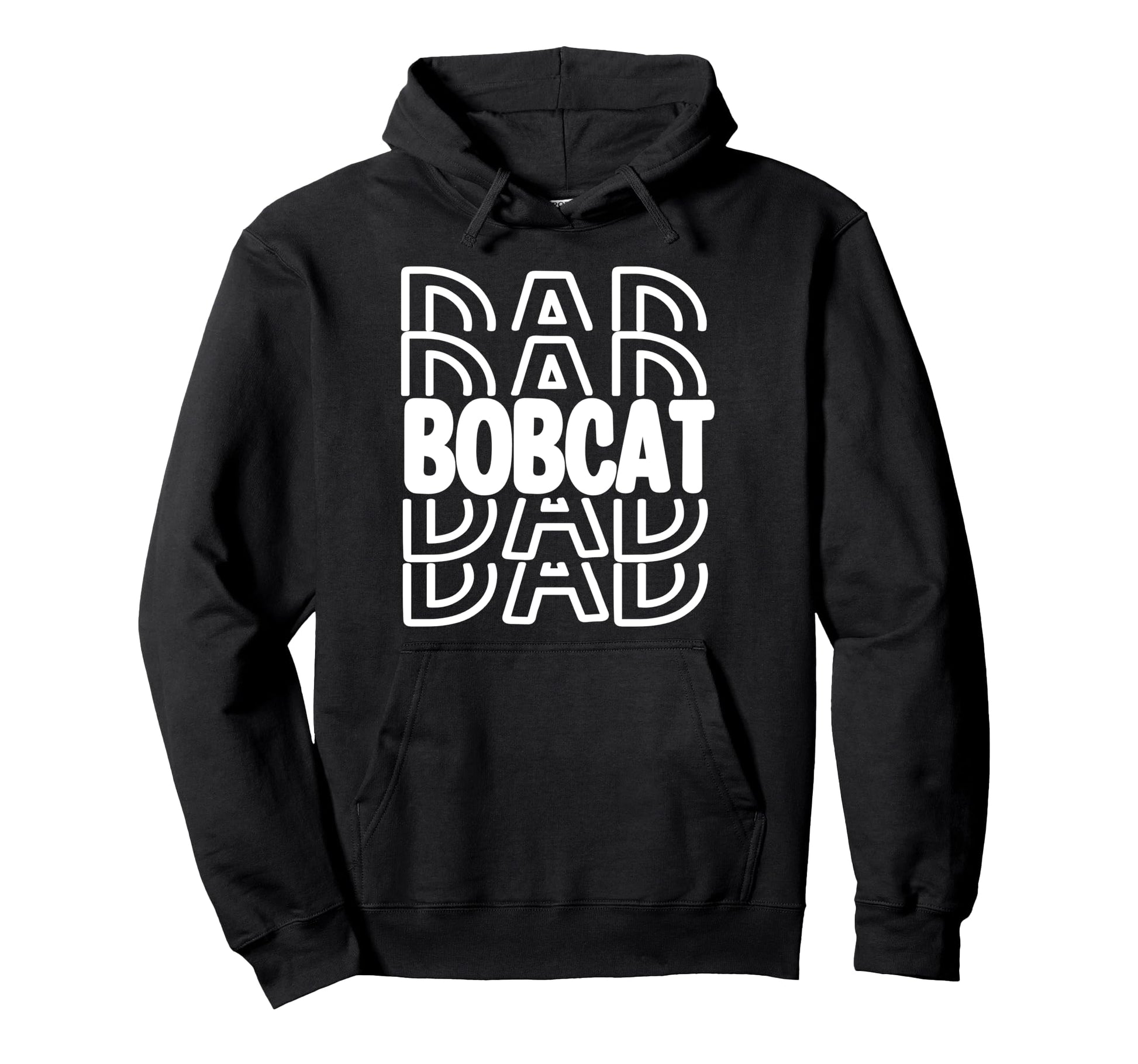 Bobcat Dad School Mascot Spirit Parent Hoodie - Minimalist Print Men Women - T-Shirt, Sweatshirt, Hoodie