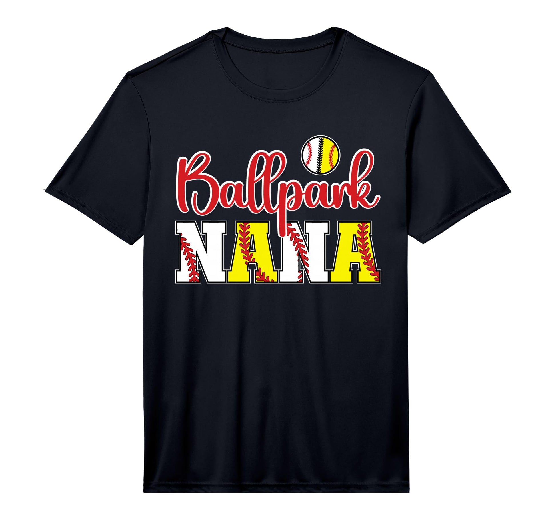 Mens Ballpark Nana Softball Baseball Nana T-Shirt - Trendy Graphic Unisex - T-Shirt, Sweatshirt, Hoodie