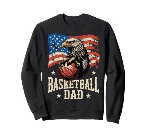 Basketball American Flag Basketball Sweatshirt - Minimalist Print Unisex - T-Shirt, Sweatshirt, Hoodie