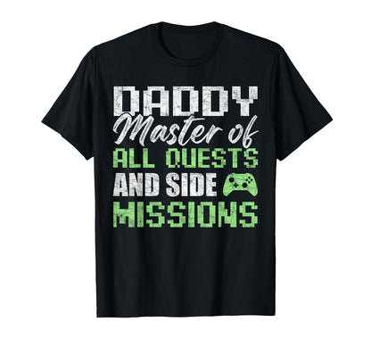 Gamer Dad Fathers Day Daddy Master All T-Shirt - Trendy Graphic Unisex - T-Shirt, Sweatshirt, Hoodie