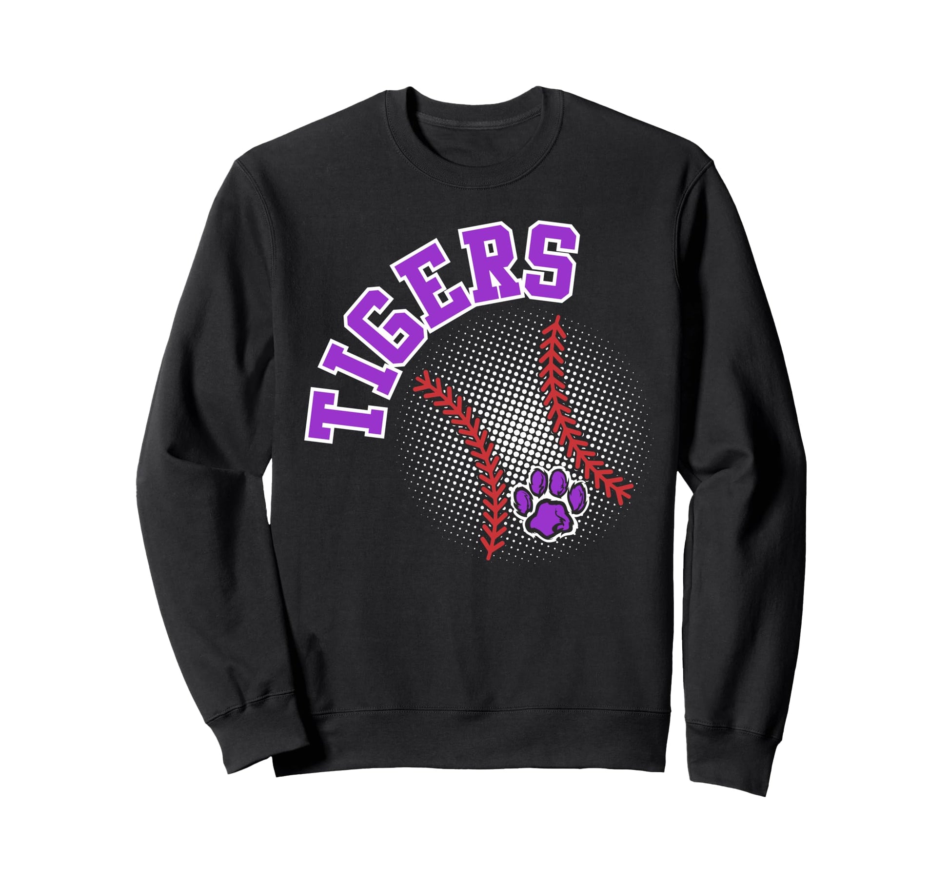 Tigers Baseball Mom Game Day Sweatshirt - Aesthetic Graphic Men Women - T-Shirt, Sweatshirt, Hoodie