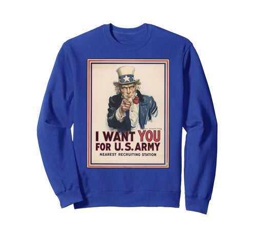 Uncle Sam Pointing Americana Sweatshirt - Trendy Graphic Men Women - T-Shirt, Sweatshirt, Hoodie