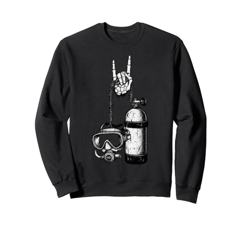 Scuba Diver Diving 90S Alt Metal Sweatshirt - Novelty Apparel Unisex - T-Shirt, Sweatshirt, Hoodie