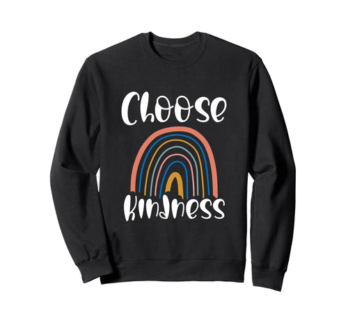 Choose Kindness Rainbow Boho Sweatshirt - Trendy Graphic for Adults - T-Shirt, Sweatshirt, Hoodie