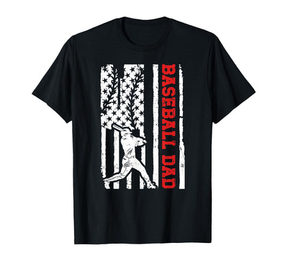 Baseball Dad Baseball Player Father Us T-Shirt - Trendy Graphic for Adults - T-Shirt, Sweatshirt, Hoodie