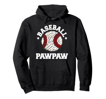 Baseball Pawpaw Distressed Funny Hoodie - Custom Art Print for Adults - T-Shirt, Sweatshirt, Hoodie