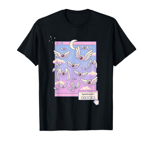 Weirdcore Winged Eyes Pastel T-Shirt - Casual Everyday Wear Unisex - T-Shirt, Sweatshirt, Hoodie