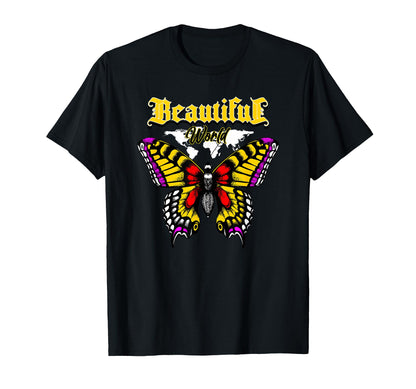 Butterfly Beautiful Y2K Grunge T-Shirt - Trendy Graphic for Adults - T-Shirt, Sweatshirt, Hoodie