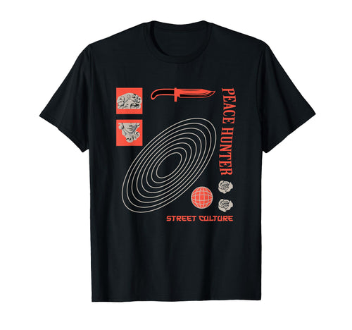 Peace Hunter Aesthetic Edgy Streetwear T-Shirt - Novelty Apparel for Adults - T-Shirt, Sweatshirt, Hoodie