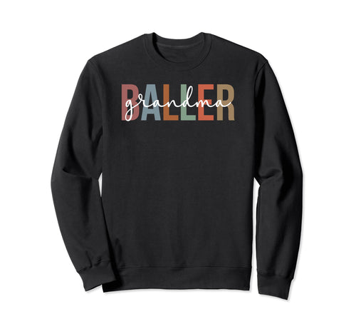 Baller Grandma Boho Softball Sweatshirt - Unique Graphic for Adults - T-Shirt, Sweatshirt, Hoodie