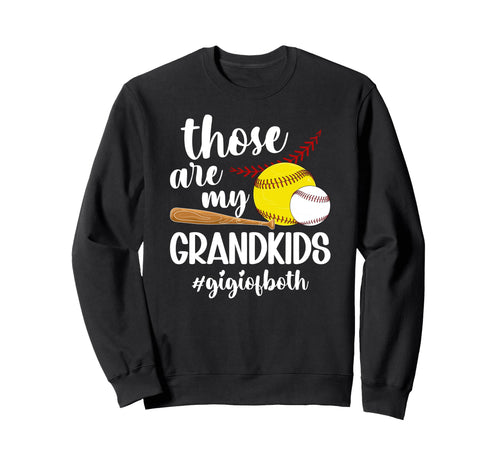 My Grandkids Gigi Both Baseball Sweatshirt - Unique Graphic for Adults - T-Shirt, Sweatshirt, Hoodie