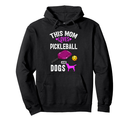 Her Funny Mom Pickleball And Dogs Lover Hoodie - Minimalist Print Unisex - T-Shirt, Sweatshirt, Hoodie