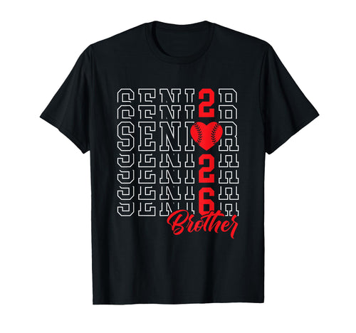 Baseball Senior Brother Graduation T-Shirt - Graphic Print for Adults - T-Shirt, Sweatshirt, Hoodie