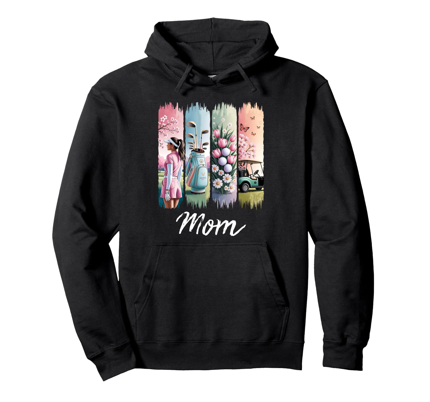 Golf Coquette Bow Golf Ball Mom Game Hoodie - Fun Novelty Design Unisex - T-Shirt, Sweatshirt, Hoodie