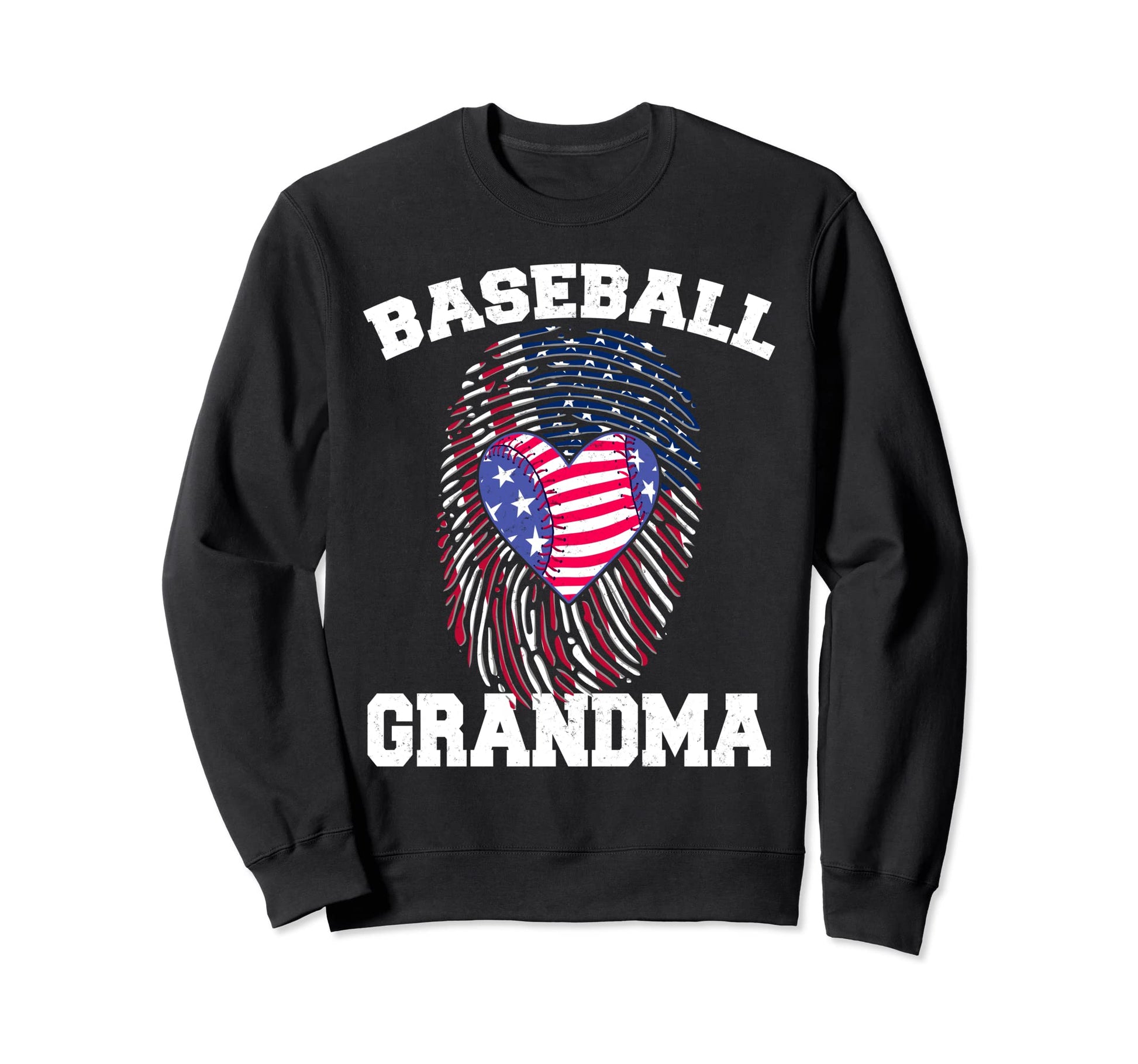 American Flag Fingerprint Patriotic Sweatshirt - Minimalist Print Unisex - T-Shirt, Sweatshirt, Hoodie