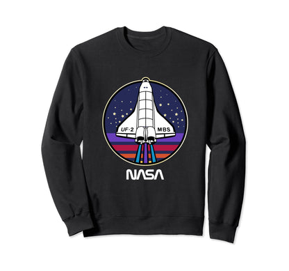 Nasa Space Shuttle Rainbow Stripe Uf Sweatshirt - Streetwear Style Unisex - T-Shirt, Sweatshirt, Hoodie