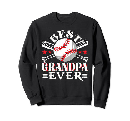 Best Baseball Grandpa Grandson Ball Sweatshirt - Graphic Print Unisex - T-Shirt, Sweatshirt, Hoodie