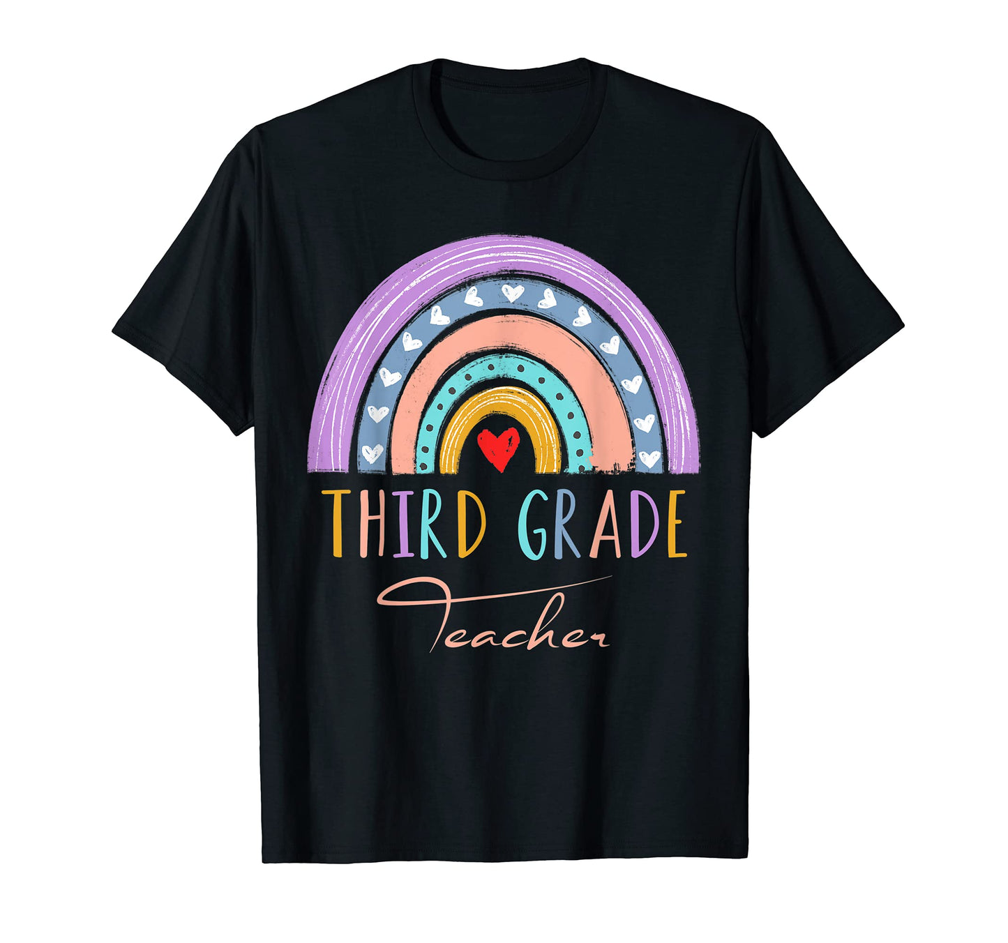 Third Grade Teacher Rainbow Boho 3Rd T-Shirt - Novelty Apparel Men Women - T-Shirt, Sweatshirt, Hoodie